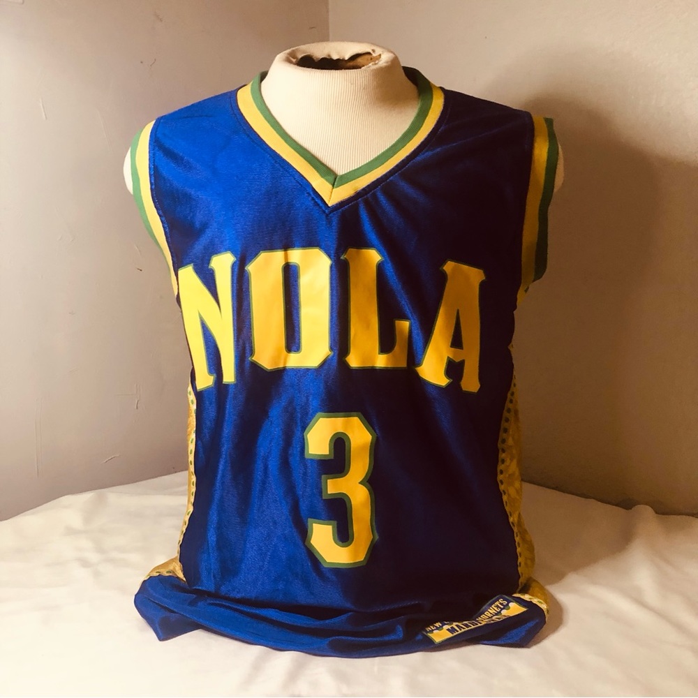 New Orleans Hornets Chris Paul NOLA Mardi Gras Edition Jersey X Large Rare